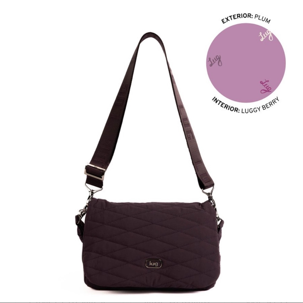 Lug Bina Cloud Go Foldover
Crossbody Bag NWT Plum